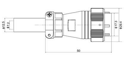 PTX20-10a  Waterproof Dustproof Industrial Plug Multicore Connector 2/3/4/5/6/7/8/9/10/12/14 Pin Circular Aviation Connector