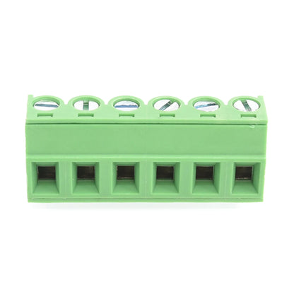 QPVM-508-6P 5.08mm Pitch Female and Male Wire Connector Terminators PCB Screw Plug-in Terminal Block
