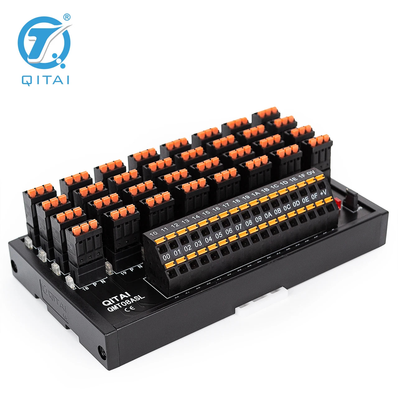 QMT08ASL  32 Bit Output Terminal Block DC24V 1A PLC Module Connect With LED Light Remote Control