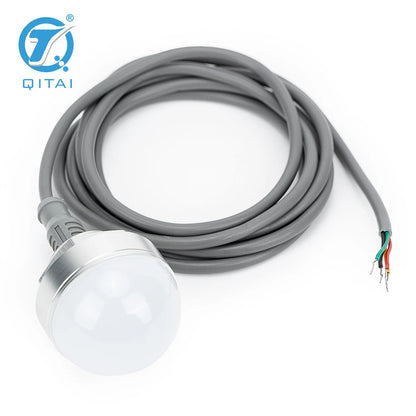 50mm Ball Head Metal signal Light Red Green Yellow  Emitting LED Power Metal Waterproof Indicator Light With M8 Connector Wire