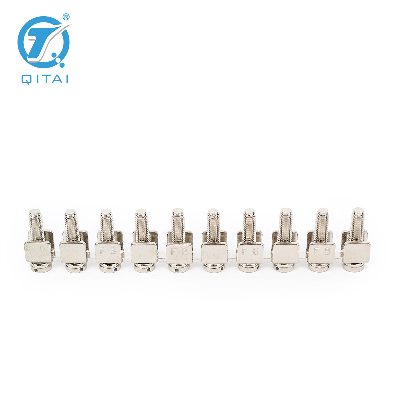 FBI 10-10 Plug-In Din Rail Terminal Block Central Fixed Bridge Screw Bridge Screw Terminal Block Plugging Jumper