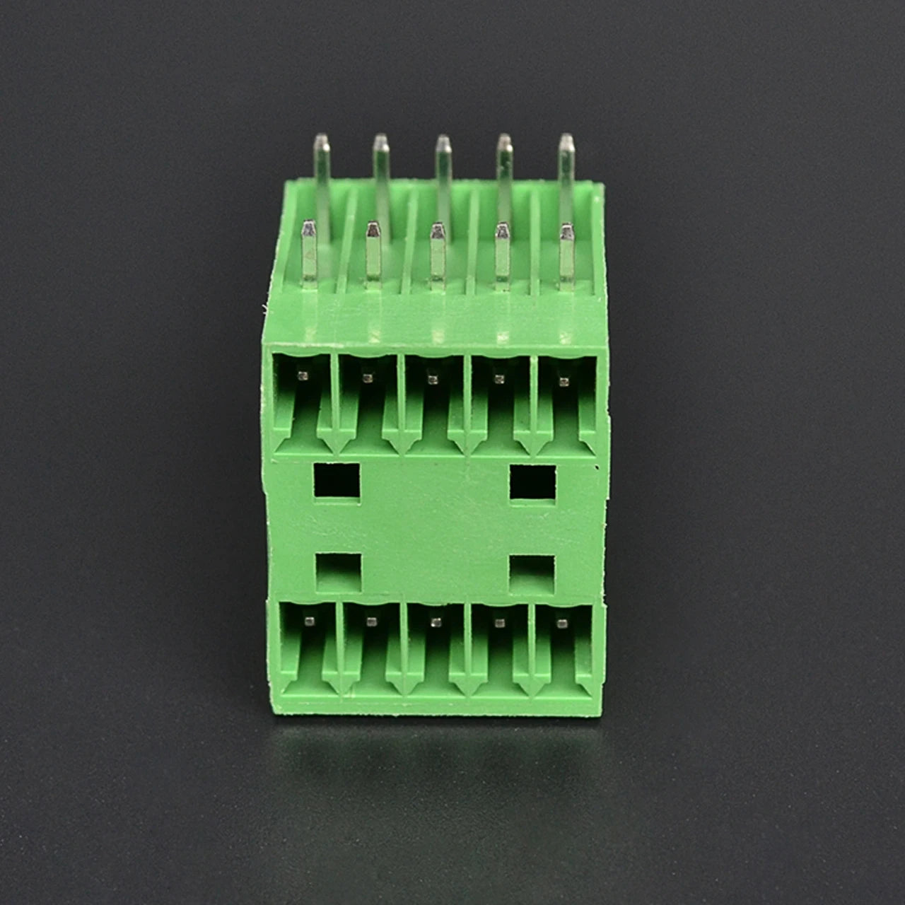 QSD-350R-2X5P Green Simple 5P Male Female PCB Screw Terminal Blocks 3.50mm Pitch with Double-Deck Option