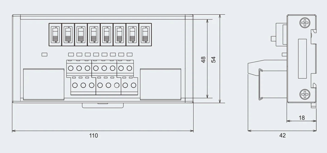 QMT077 PLC Interface Terminal Block application view