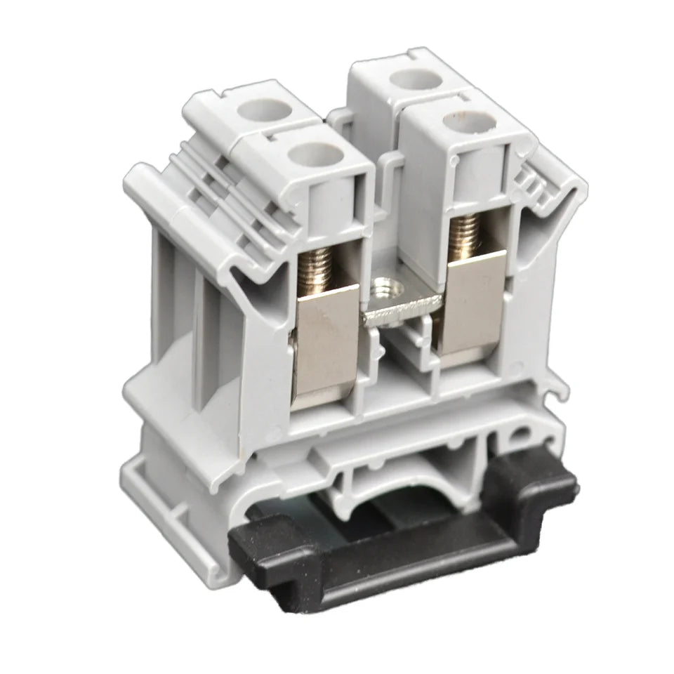QUKJ-10 Screw DIN Rail Terminal Block front view