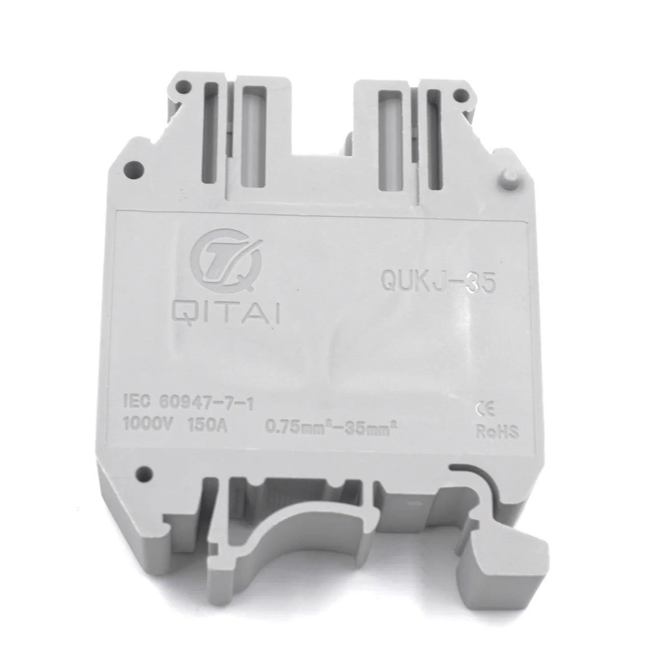 QUKJ-35 Screw DIN Rail Terminal Block wiring detail