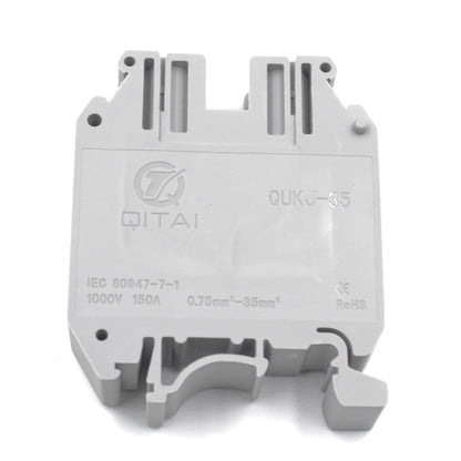 QUKJ-35 Screw DIN Rail Terminal Block wiring detail