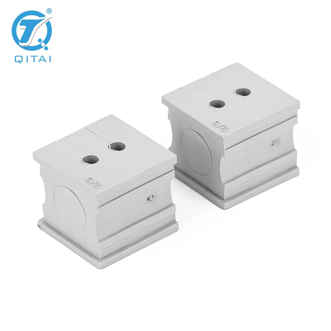 QITAI CES 2/3 2 Holes Small Grommets Cable Entry Systems TPE Offwhite or Black 3mm Wire Diameter Range for Wire Connector