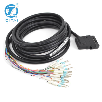 QX210-14DZ  Length Customization PLC Cable OEM Auto Control System Wire Harness AWG28 20P/MIL Terminal Block Cables