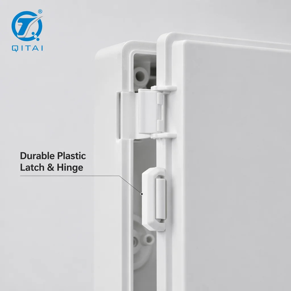 MG Series Weatherproof ABS Plastic Enclosure IP66 Industrial Control Box with Plastic Latch and Hinge for Outdoor Electrical