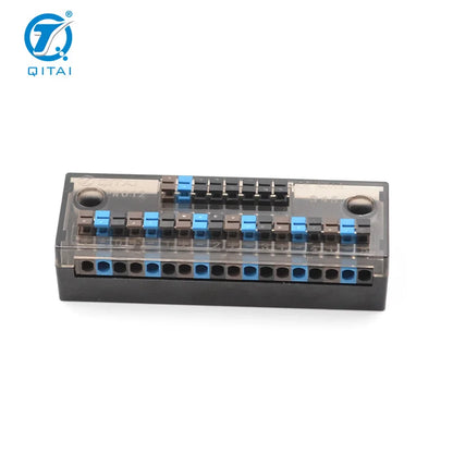 QMT281-6 IO signal Distribution Box Terminal Block Connection Cable with Dust Cover Cap and LED Indication