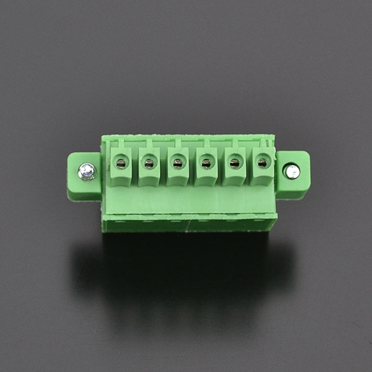 QPZ-381F-6P 3.81mm Pitch 6P 300v 10A M2.0 Screw Green High Strength QPZ Series Plug PCB Terminal Blocks With Flange