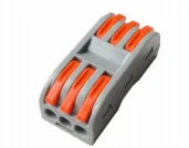 QPCT-2 Series 2/3/4/5 Pin Mini Wire Quick Auto Wiring Lever Electrical Connectors Push in Terminal Blocks for Home Decoration