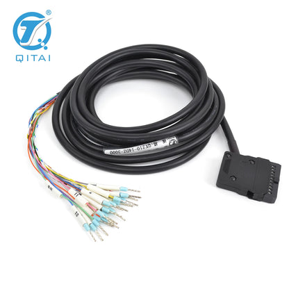 QX210-14DZ  Length Customization PLC Cable OEM Auto Control System Wire Harness AWG28 20P/MIL Terminal Block Cables