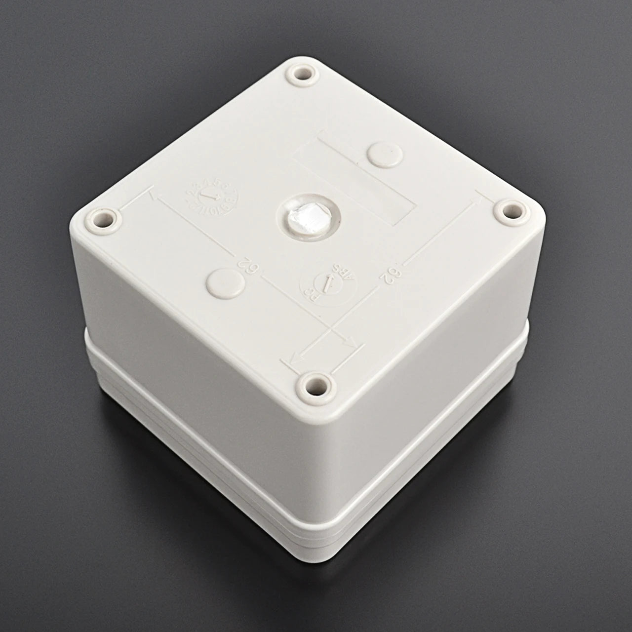 TJ-AG-0808-K1 IP66 Waterproof Aluminum Control Box With1 -Hole Push Buttons Switch 250V Max Voltage  Current Metal Button Box