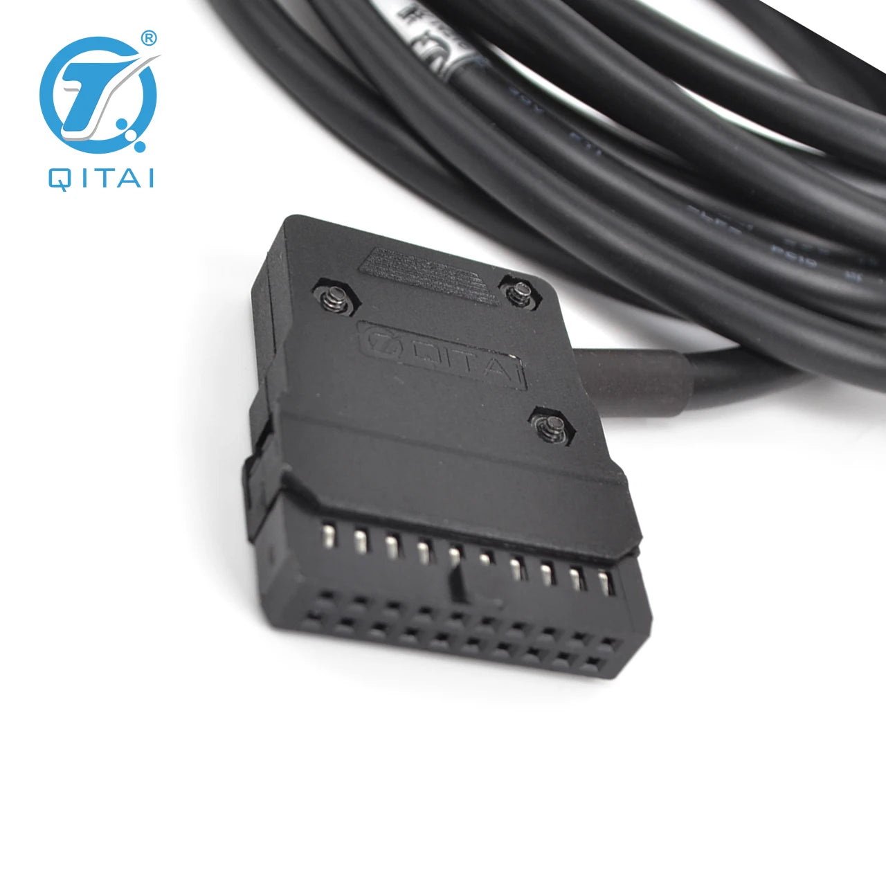 QX210-14DZ  Length Customization PLC Cable OEM Auto Control System Wire Harness AWG28 20P/MIL Terminal Block Cables