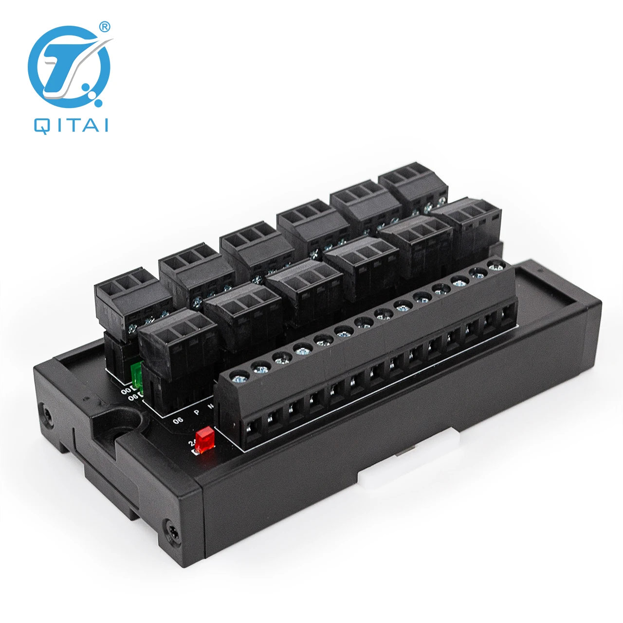 QMT08E  12 Bit Intput Spring Terminal Block DC24V 1A PLC Module Connect with LED Light Remote Control NPN/PNP