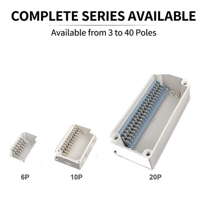 TJ-10P IP66 Waterproof Electrical Junction Box ABS PC PBT product side
