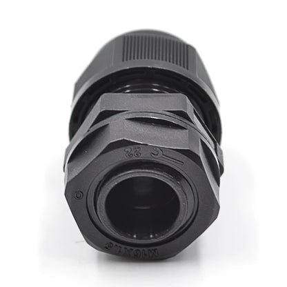 M1608 Industrial Building Medical Plastic Black 8-12AWG DIA Waterproof Nylon Cable Gland
