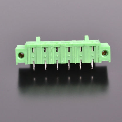 QSP-508RF-6P 5.08mm Pitch 6P  Connector Green Simple Cheap Durable Male and Female PCB Terminal Blocks With Flange