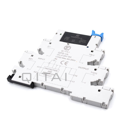 QSMD 24VDC/48VDC Slim Solid State Relay Single Phase DC Output 3A 4A DIN Rail for PCB/PLC Applications