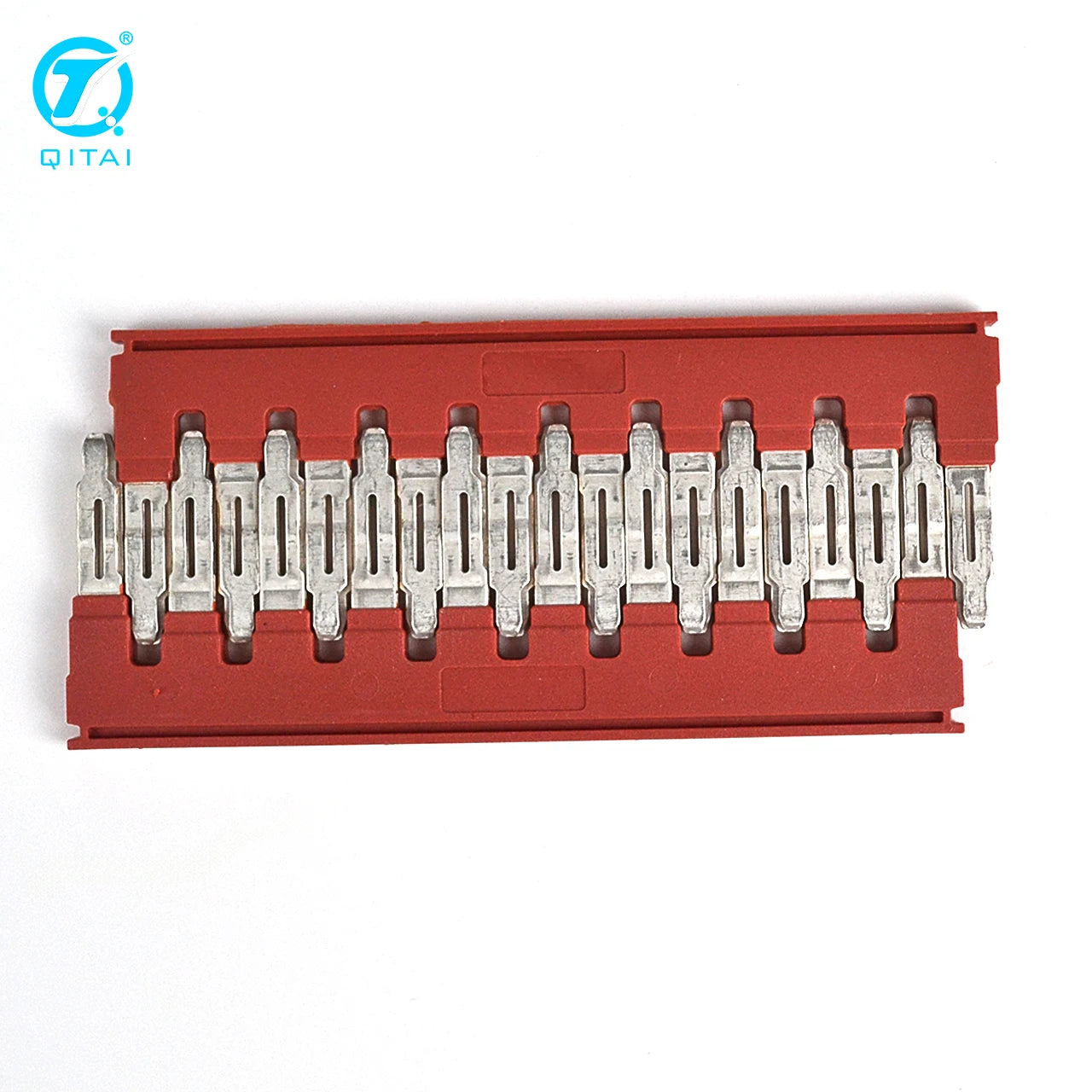 FBS10-10 Terminal Bridge Jumper Bar Electrical Busbar Jumper 10-Pole Terminal Jumper Red Terminal Connector Strip