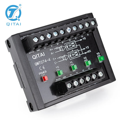 QMT074-4 PLC Terminal Block Module 4-20mA I/O Signal Conversion Board Industrial Automation Control Wiring Reliable Interface