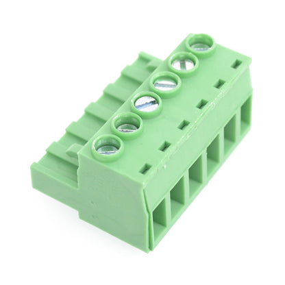 QPVH-508-6P 5.08mm Pitch 6P Female and Male Wire Connector Terminators PCB Screw Plug-in Terminal Block