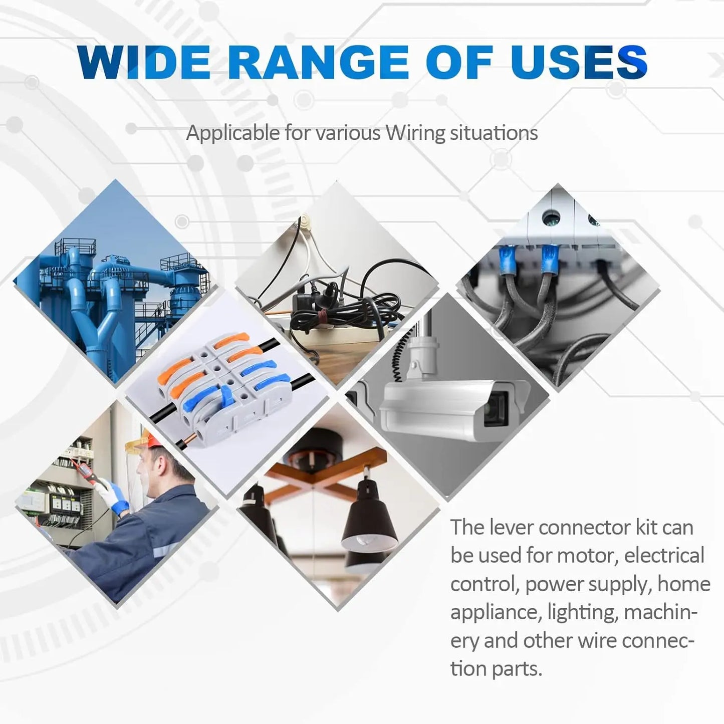 KV211 Easy Insstall Single Pole 1P 250V 32A LED Light Wiring Quick Press Connectors Quick-insert Push-type Terminals Connectors