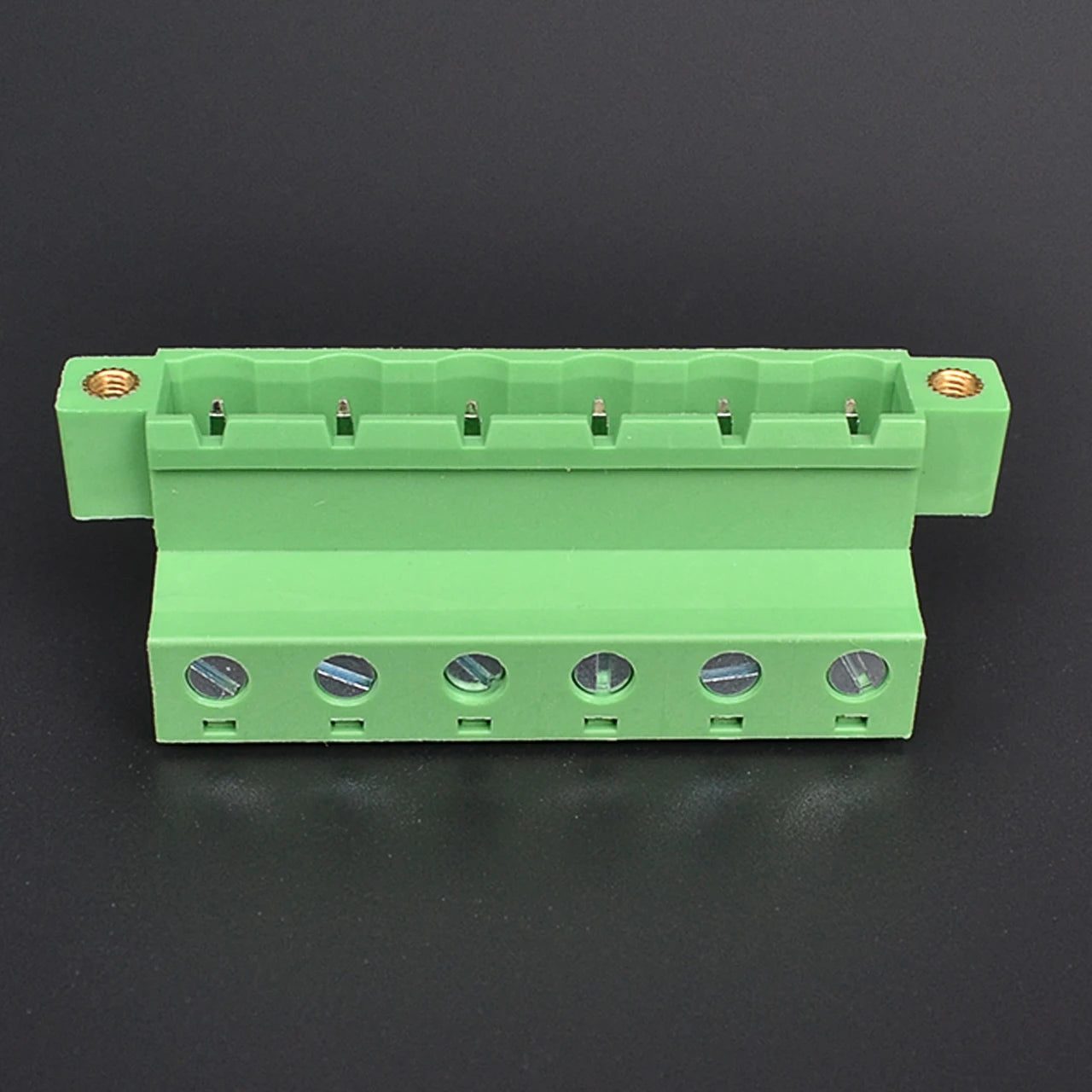 QPS-762S-6P 7.62mm Pitch 6 Pin Male and Female Wire Connector Screw Plug-in PCB Terminal Block with Flange