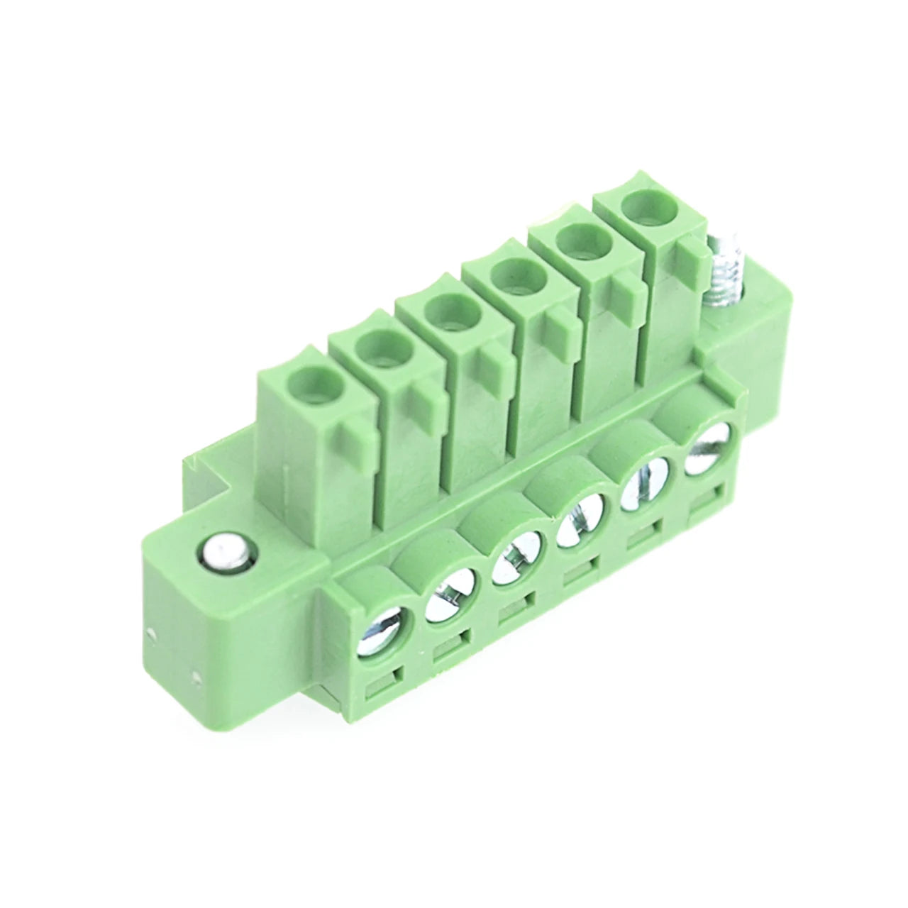 QPV-350F-6P 3.50mm Pitch 6P 300V 10A Male Wire Connector Terminators PCB Screw Plug-in Terminal Block
