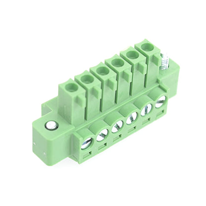 QPV-350F-6P 3.50mm Pitch 6P 300V 10A Male Wire Connector Terminators PCB Screw Plug-in Terminal Block