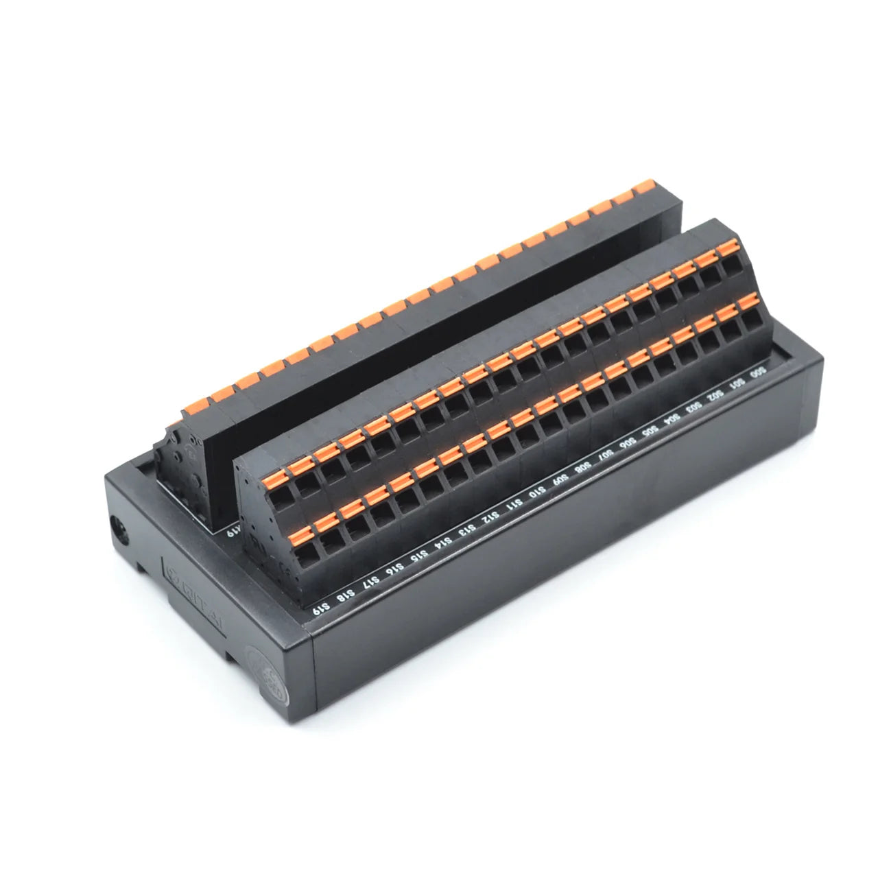 QMT124 Spring Type Terminal Block Strips Transfer Two-layer Independence 40 Bit European Quick-connect Terminal