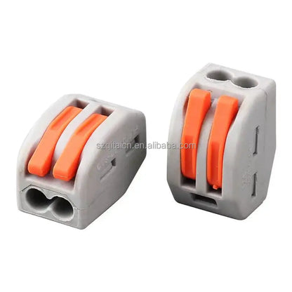 QPCT-21 Series Compact PCT-212/213/214/215/218 Quick Wire Connector 2P/3P/4P/5P/8P Plug-in Electric Wire Terminal Blocks