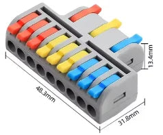 QDF Mini Fast Universal Wire Splitter Connector Quick Wire Connectors SPL-63 Compact Wiring Cable Push-in Quick Terminal Blocks