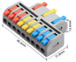QDF Mini Fast Universal Wire Splitter Connector Quick Wire Connectors SPL-63 Compact Wiring Cable Push-in Quick Terminal Blocks