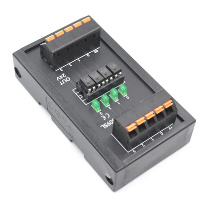 QMY309SL Optocoupler Solid State Relay Module DIN Rail Mount ABS Housing 12-60VDC Input 60V Output for PNP/NPN Cable Connection