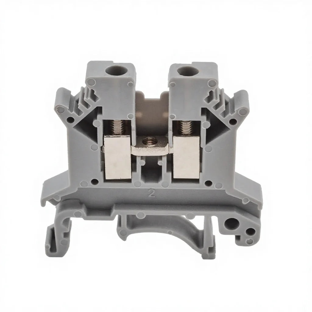 QUKJ2.5B PA66 Din Rail Uk Terminal Block Screw Connection Factory Supplier Plastic Universal Cage Cable Wire Connect