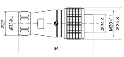 PG28F-2A  3/8 Mental Flexible Pipe Installed Plug a Waterproof Connector  6/10/12/19 Pin Circular Cable Connector Aviation