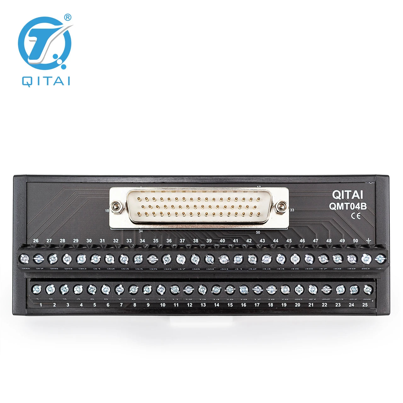 QMT04B D-SUB Terminal Block Universal Design High Quality Gold-plated Connector 50P Male D-SUB(RS323) PLC Connect