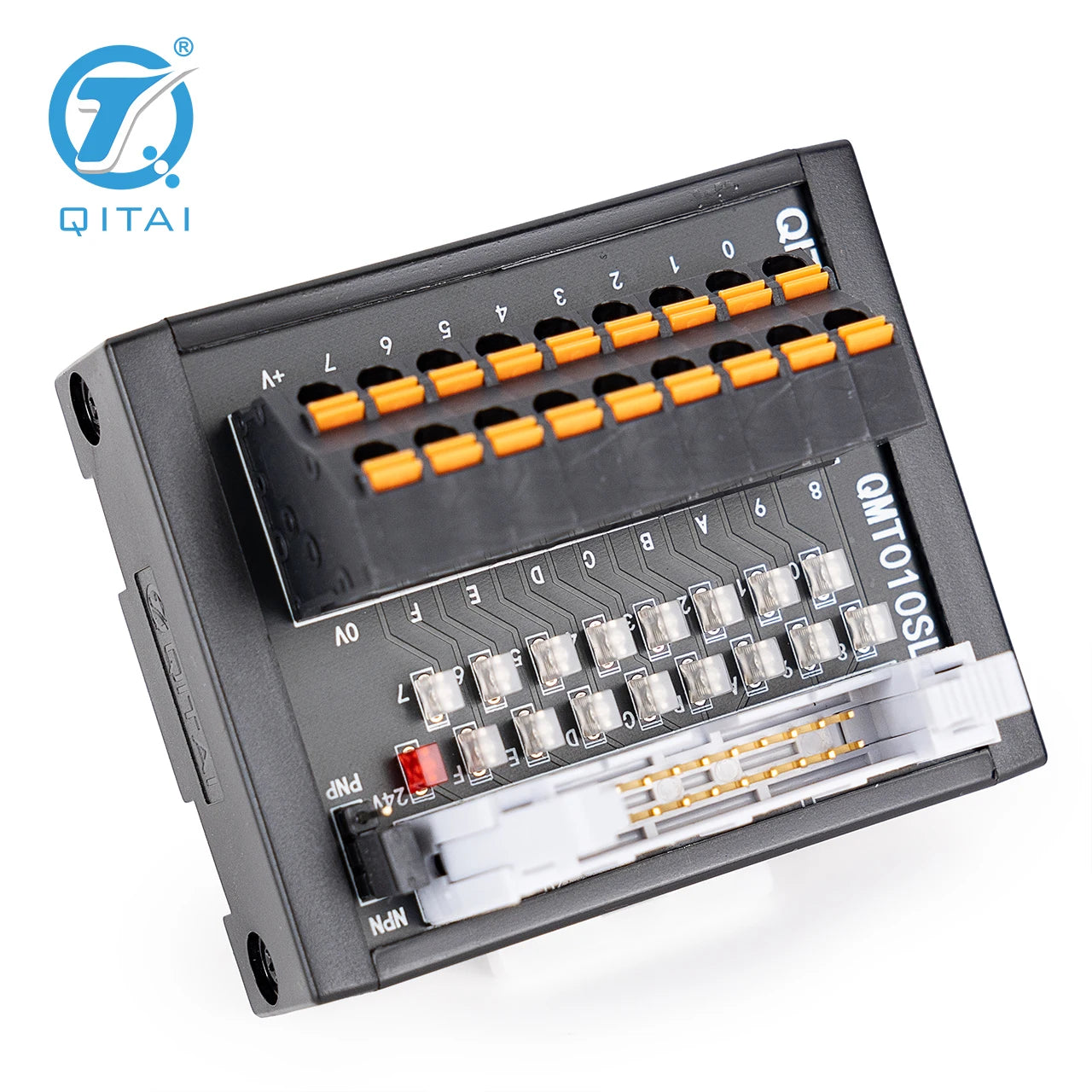 QITAI QMT010SL 20P MIL Connector 16-Bit Input/Output PLC Relay Terminal Station NPN/PNP Block Module