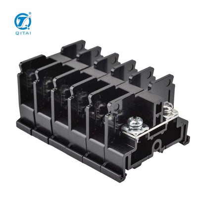 QUTD10/15/24/32/41/63 Japanese Type Screw Terminal Blocks 15A-90A  660V Rated Rail-Mounted Connectors Fuse Holder Terminal Block