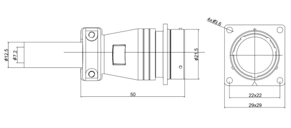 PT20F-10S  20MM Professional Aviation Wire Connectors Manufacturer CNC Electrical Equipment 2-14 Pin Waterproof Connector