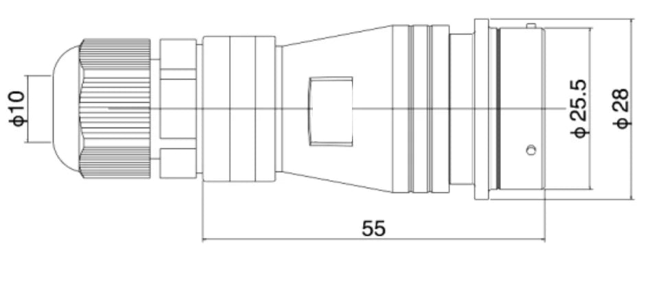 PTC24F-12K 24MM Professional Aviation 12K Waterproof Connector CNC Electrical Equipment 6/10/12/19 Pin for Power Microwave