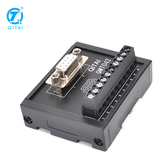 QMT042 Screw Terminal Block Module Suitable for D-SUB Connector PLC Connect 9 PIN Male PLC Terminal Station