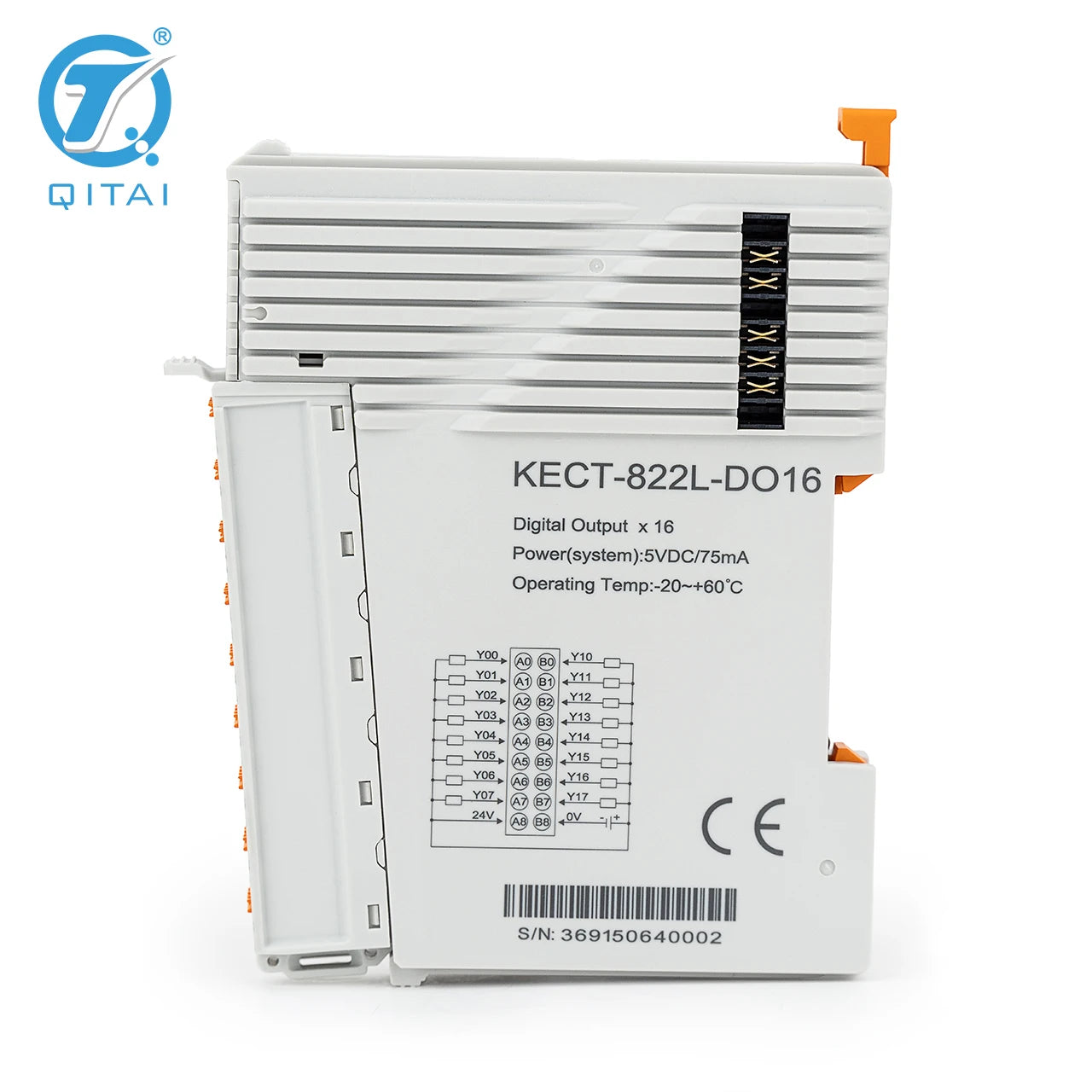 KECT-822L-DO16SL PLC IO System 16-channel Digital Output Module I/O Programmer NPN Digital Input EtherCAT IO-Link Network