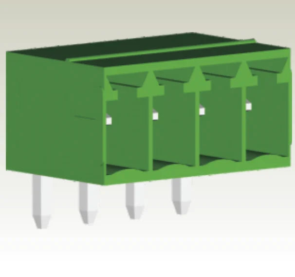 QS-381R PCB Terminal Blocks 3.81mm Pitch 2-24P 300V 10A Green High Strength Screw Connector
