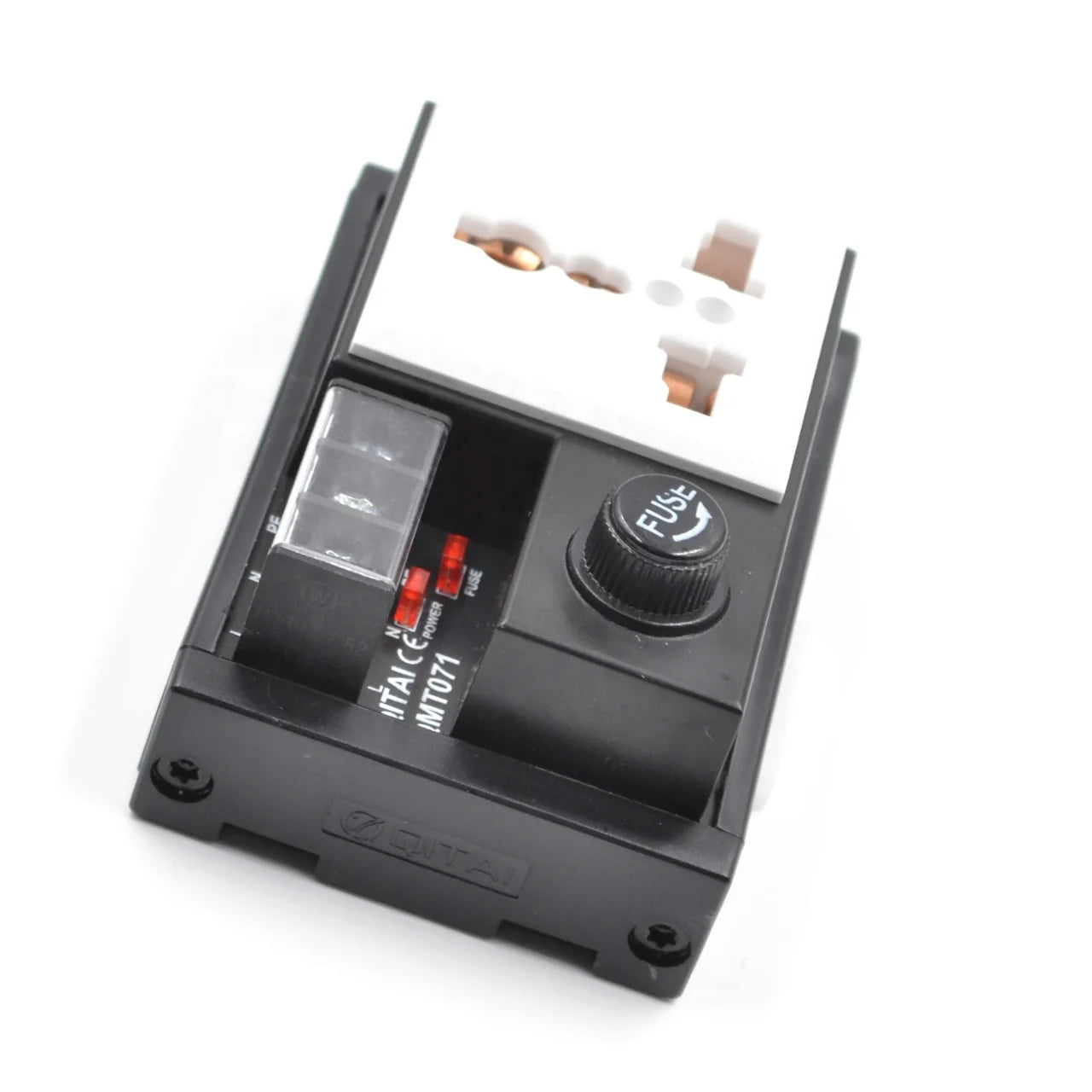 QMT071 10A Rated Current Power Socket Module Essential Plugs & Sockets Accessory With Fuse and LDE Light