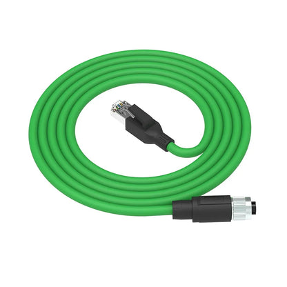 QXPN-M12M04RJ45S Custom IO Bus PLC Control  Digital Communication Cable 4Pin to RJ45 Cables