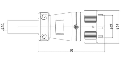 PT24-12A  24MM Professional Aviation Wire Connectors Manufacturer CNC Electrical Equipment 2-14 Pin Waterproof Connector