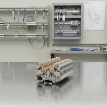 QPTV-2.5-2*2 QUATTRO Terminal Block Push-in Connection 11-20 AWG 41A Wire Connectors Building Link Industry Wiring Spring Side